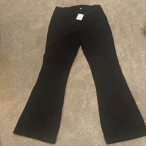 Free People Black Flare Jeans/cotton stretch pants